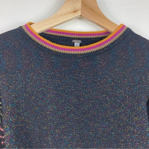 Anthropologie Blank London Elveena Embroidered Puff Sleeve Knit Top - Picture 3 of 9